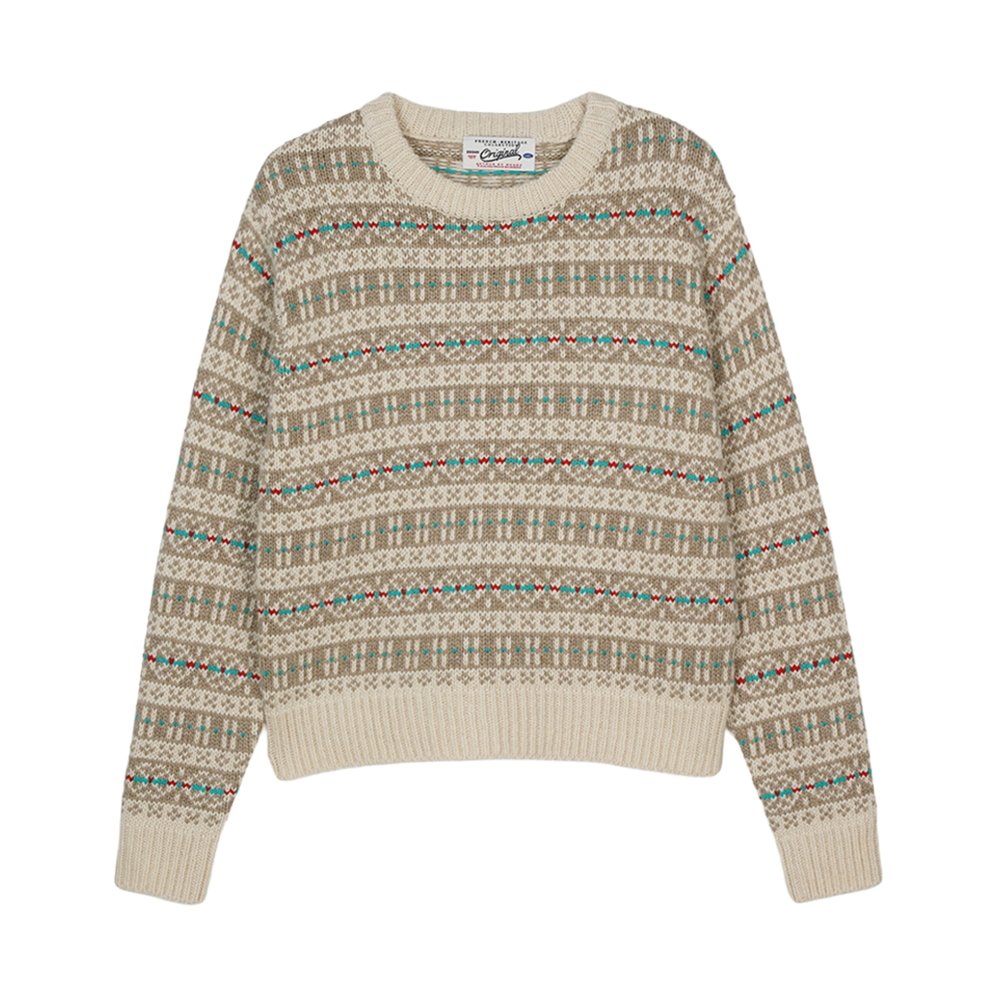 BS4FKN563AB Bensimon Nordic Wool Knit Cream Beige