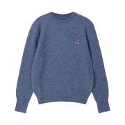 Heritage Floss Crest Mohair Crewneck Blue