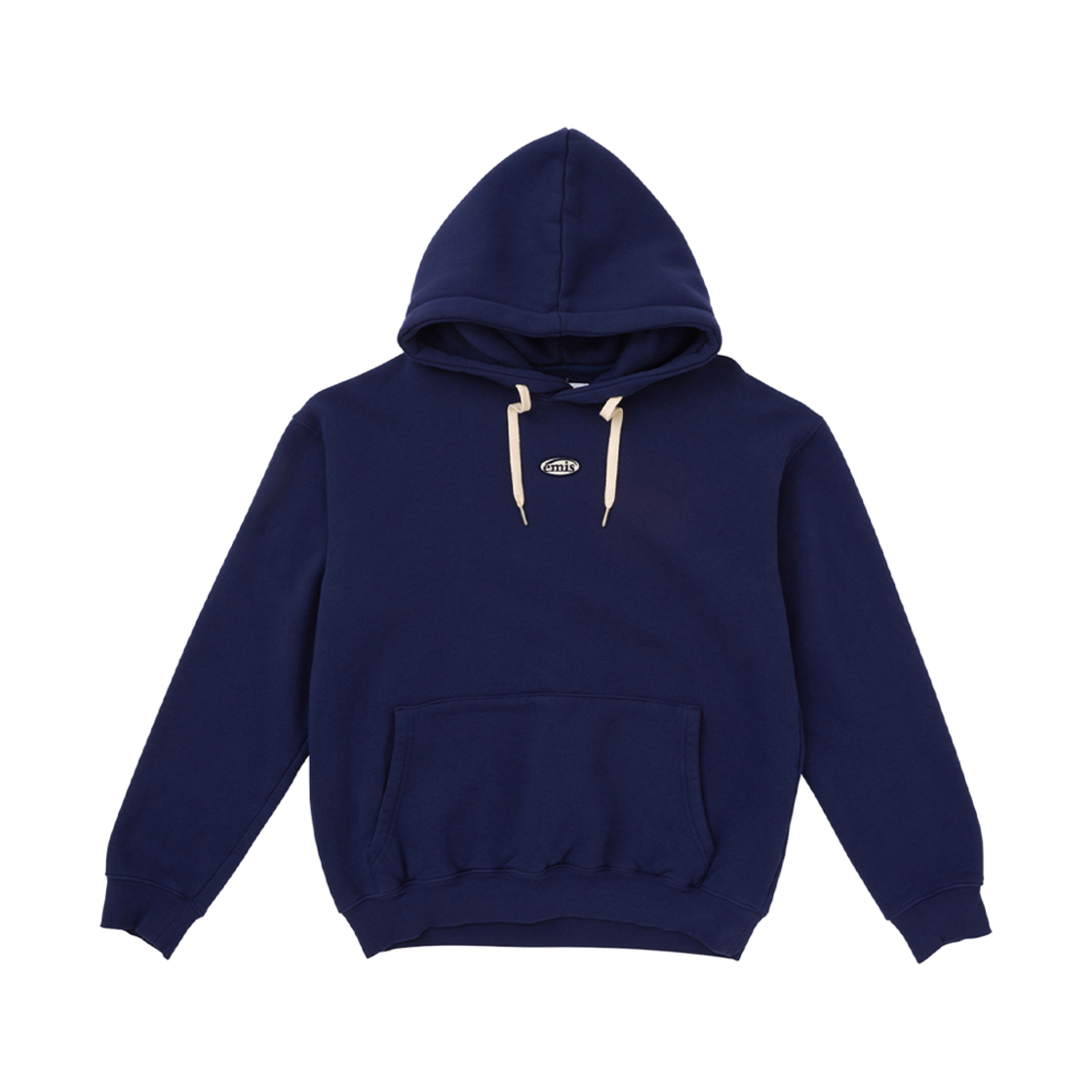 (W) 이미스 풋 프린트 후드 네이비((W) Emis Foot Print Hoodie Navy) - 1