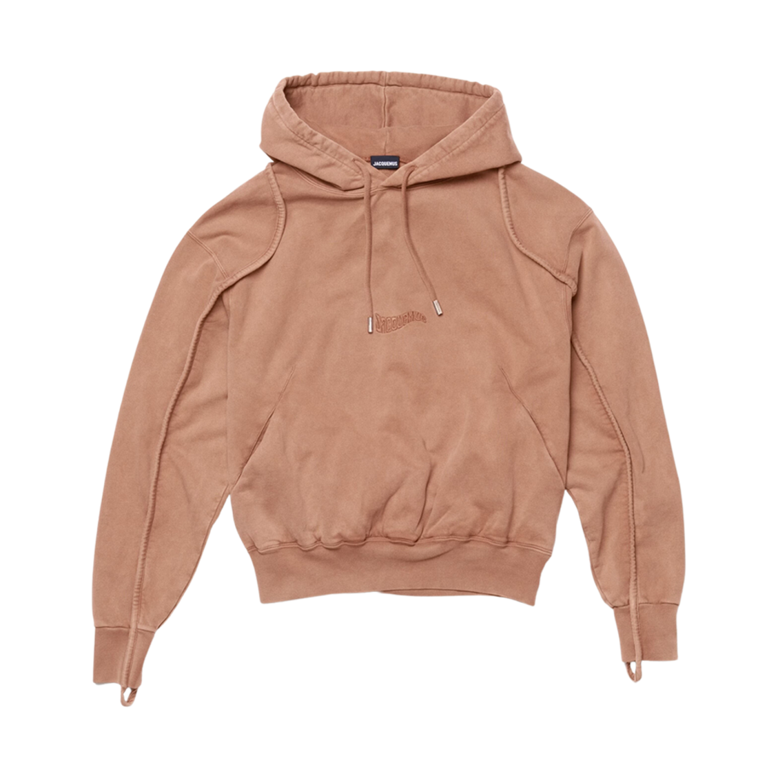 자크뮈스 르 스웨트셔츠 카마르그 클레이 로고 후드 브라운(Jacquemus Le Sweatshirt Camargue Clay Logo Hoodie Brown) - 1