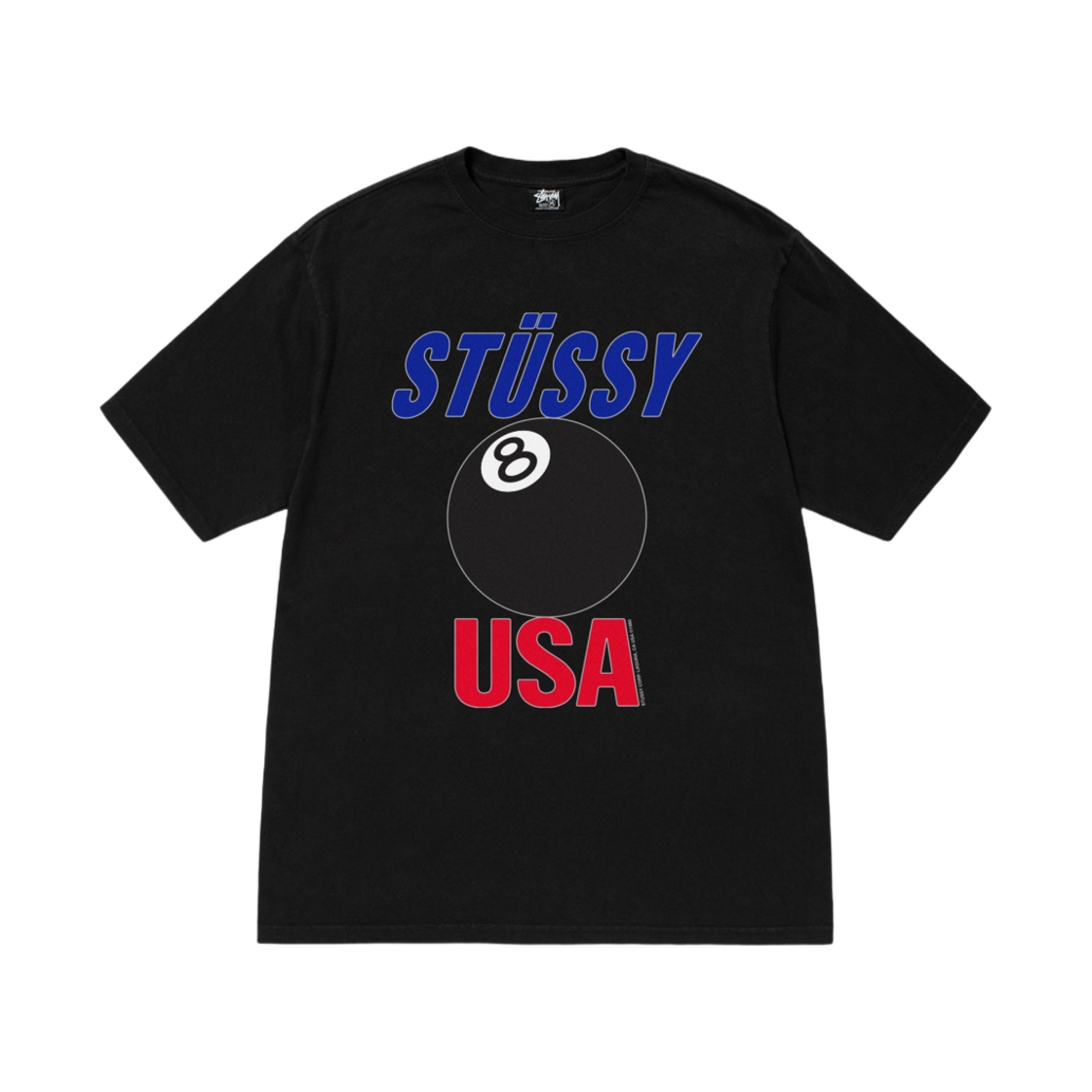 스투시 USA 티셔츠 피그먼트 다이드 블랙