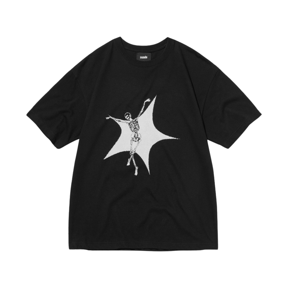SDCOTO003BK Suade Skull Star Tee Black