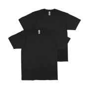 Gildan Light Cotton T-Shirt Black (2Pack)
