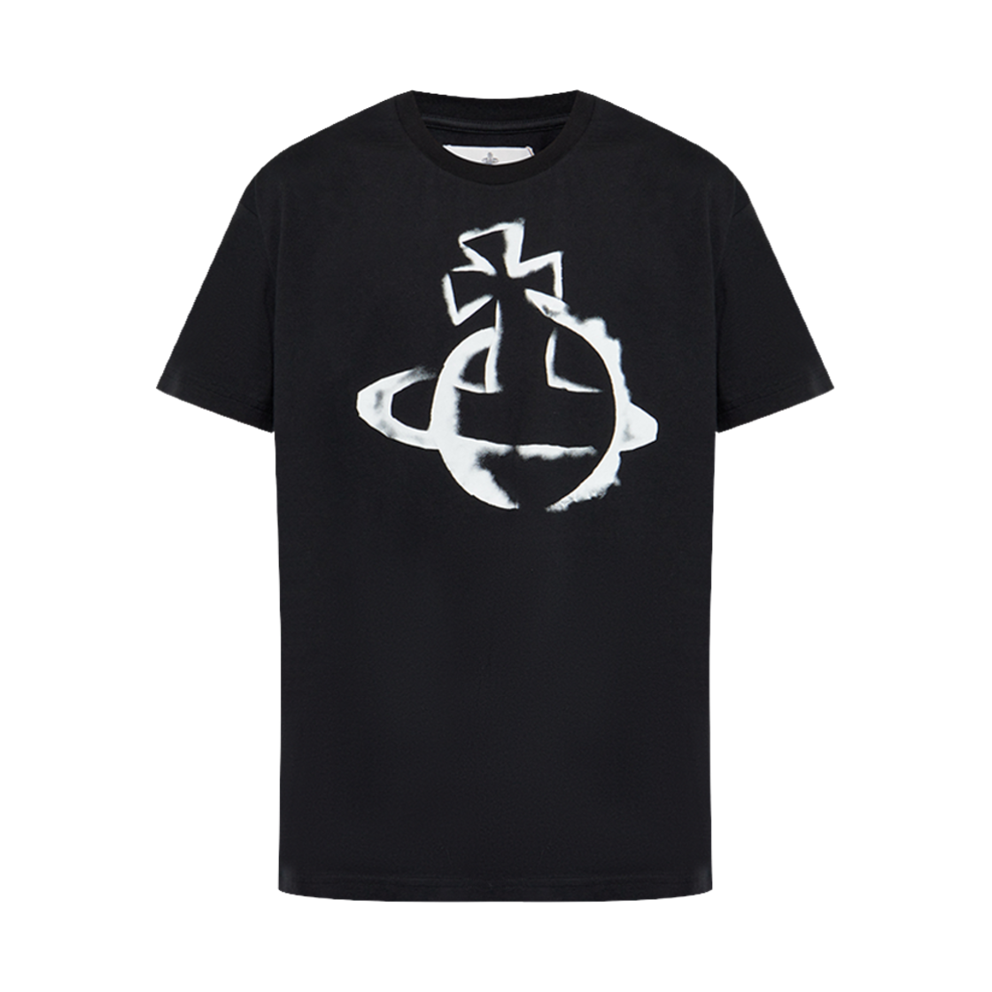 3G010033-J001M-N401 Vivienne Westwood Orb Logo Classic T-Shirt Black