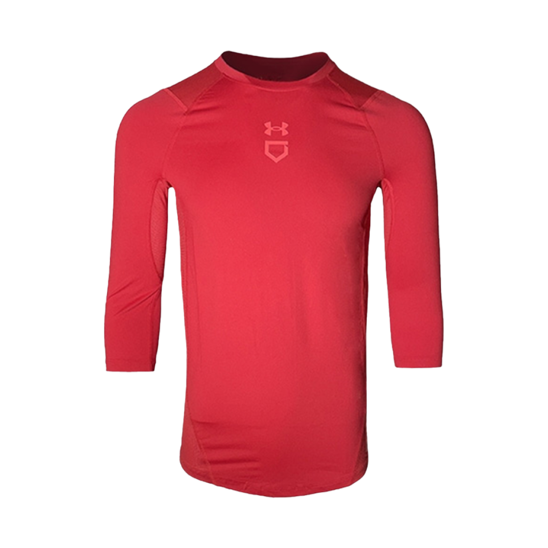 1356800-600 Under Armour Iso-Chill 3/4 Sleeve Shirt Red