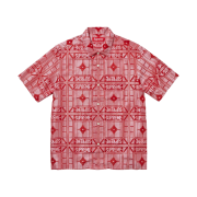 Supreme Tray Jacquard S/S Shirt Red - 24SS