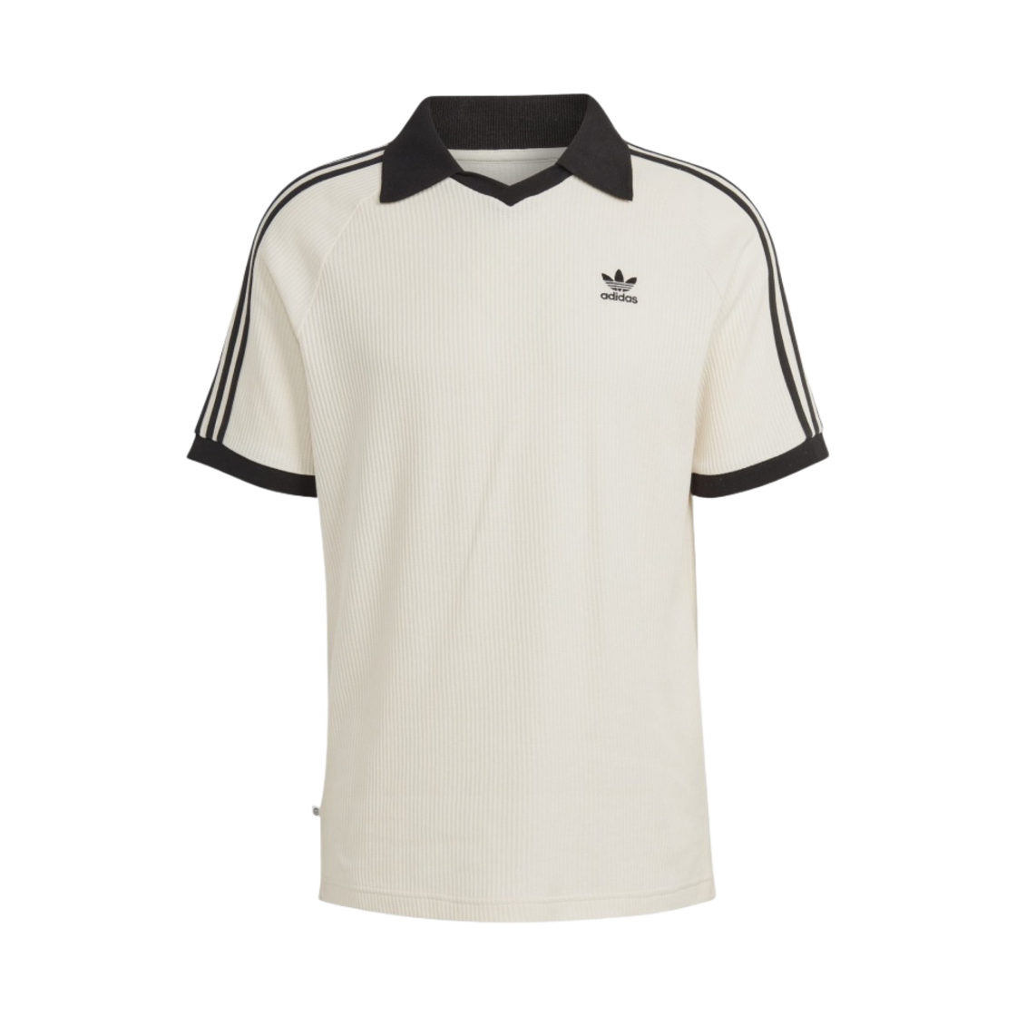 아디다스 아디컬러 클래식 와플 폴로 셔츠 원더 화이트 - US 사이즈(Adidas Adicolor Classics Waffle Polo Shirt Wonder White - US Sizing)