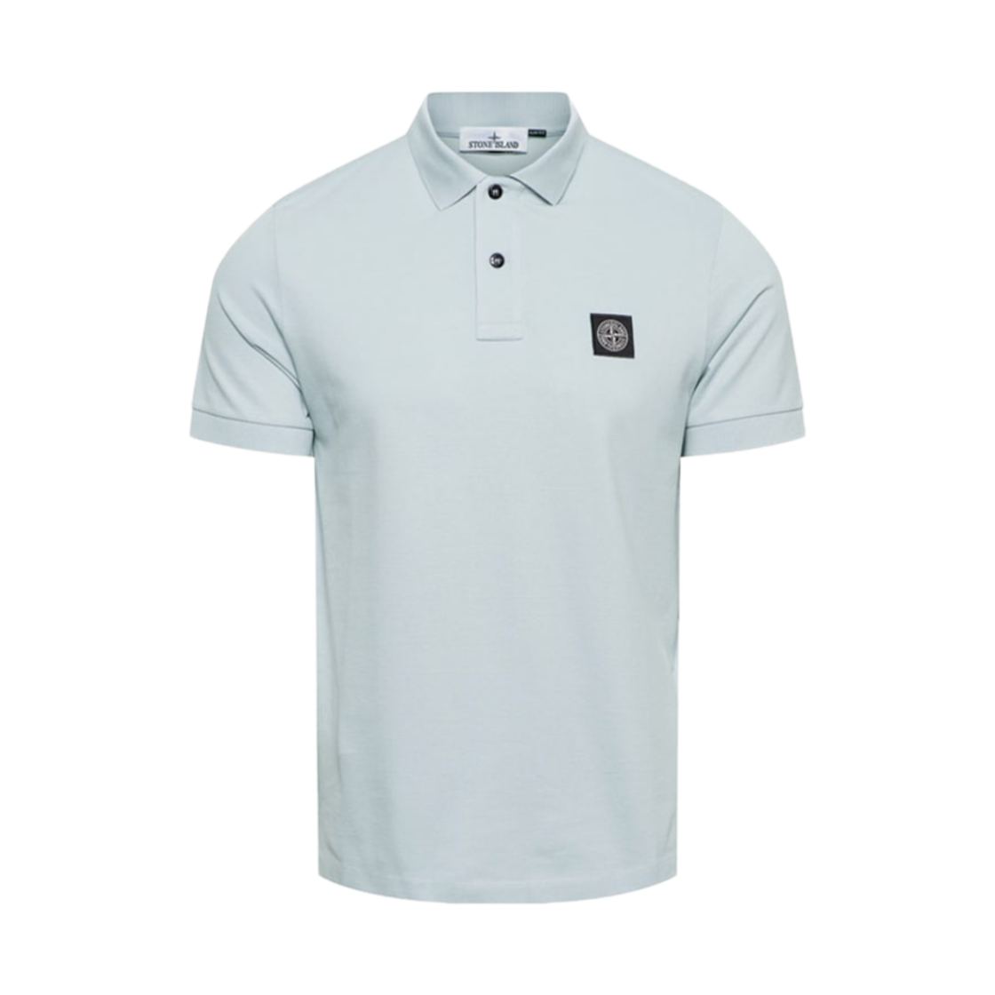 80152SC17-V0041 Stone Island 2SC17 Stretch Cotton Pique Polo Shirt Sky Blue - 24SS