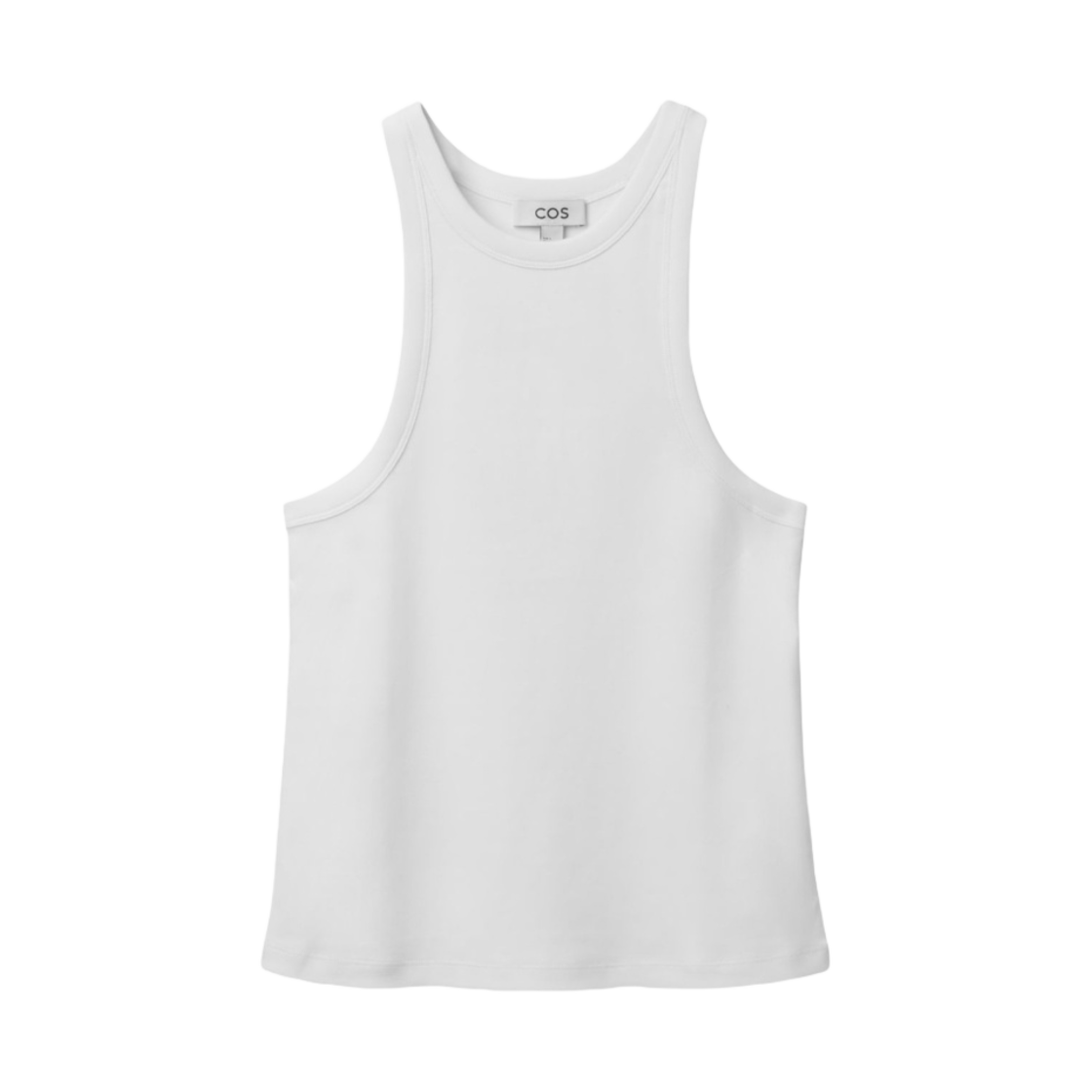 (W) 코스 헤비 웨이트 코튼 탱크 탑 화이트((W) COS Heavy Weight Cotton Tank Top White) - 1