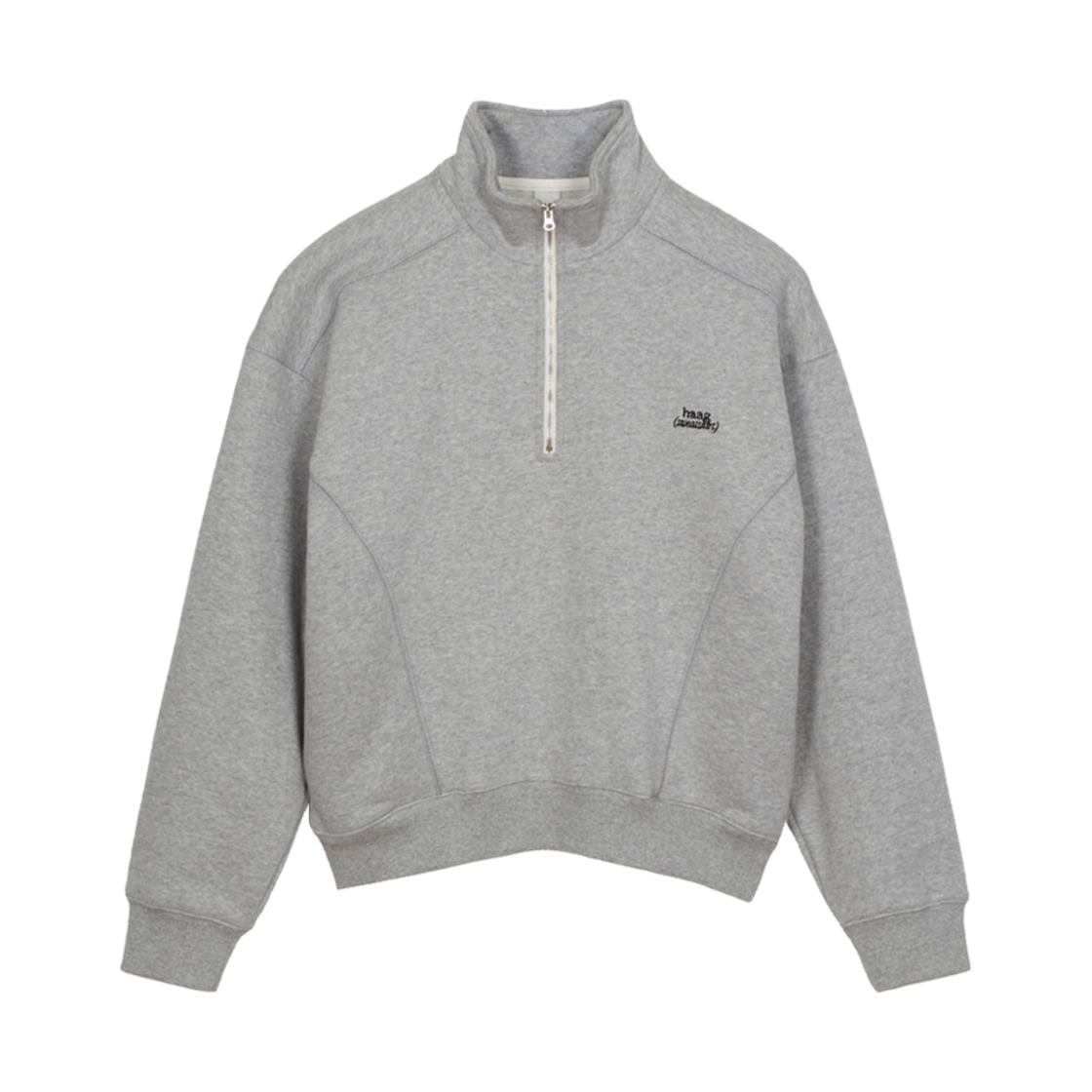 (W) 헤이그 어 집업 스웨트셔츠 그레이((W) Haag A Zip-Up Sweatshirt Grey)