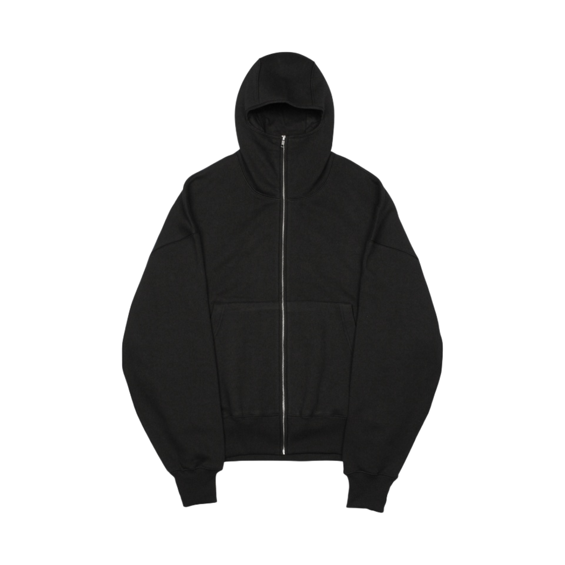 - Farfromwhat Far Balaclava Hoodie Zip-Up Black