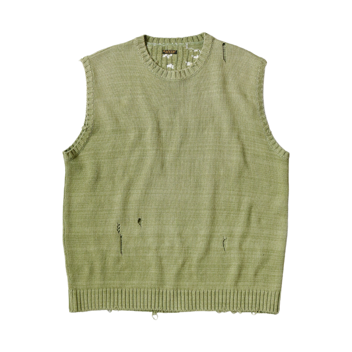 KAPITAL bone ニットベスト　ブラウン　size5 KAPITAL bone ニットベストブラウンsize5