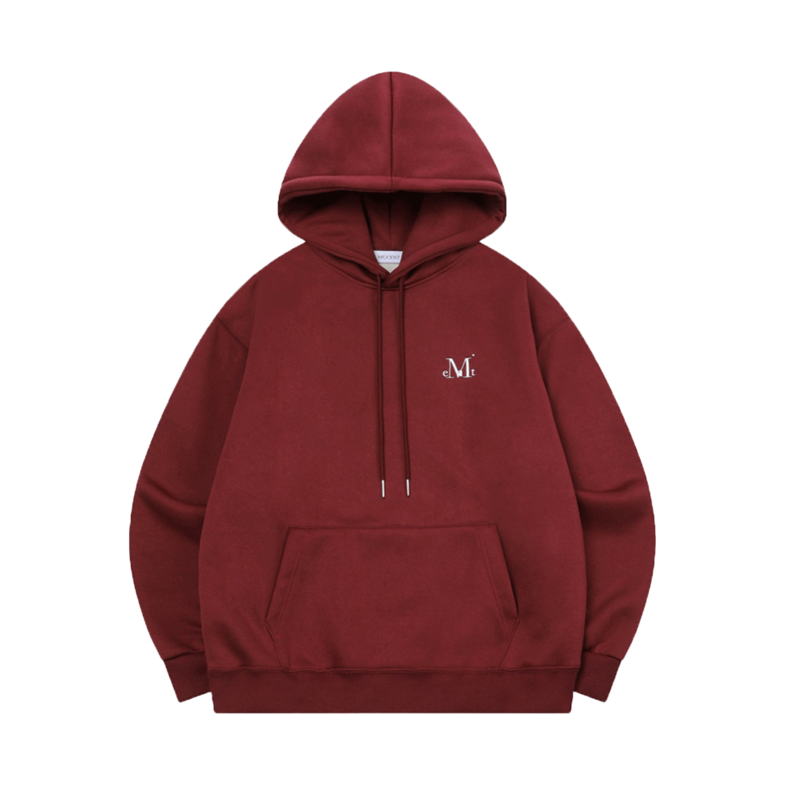 P00000VK_02 Signature Basic Logo Hood T Burgundy