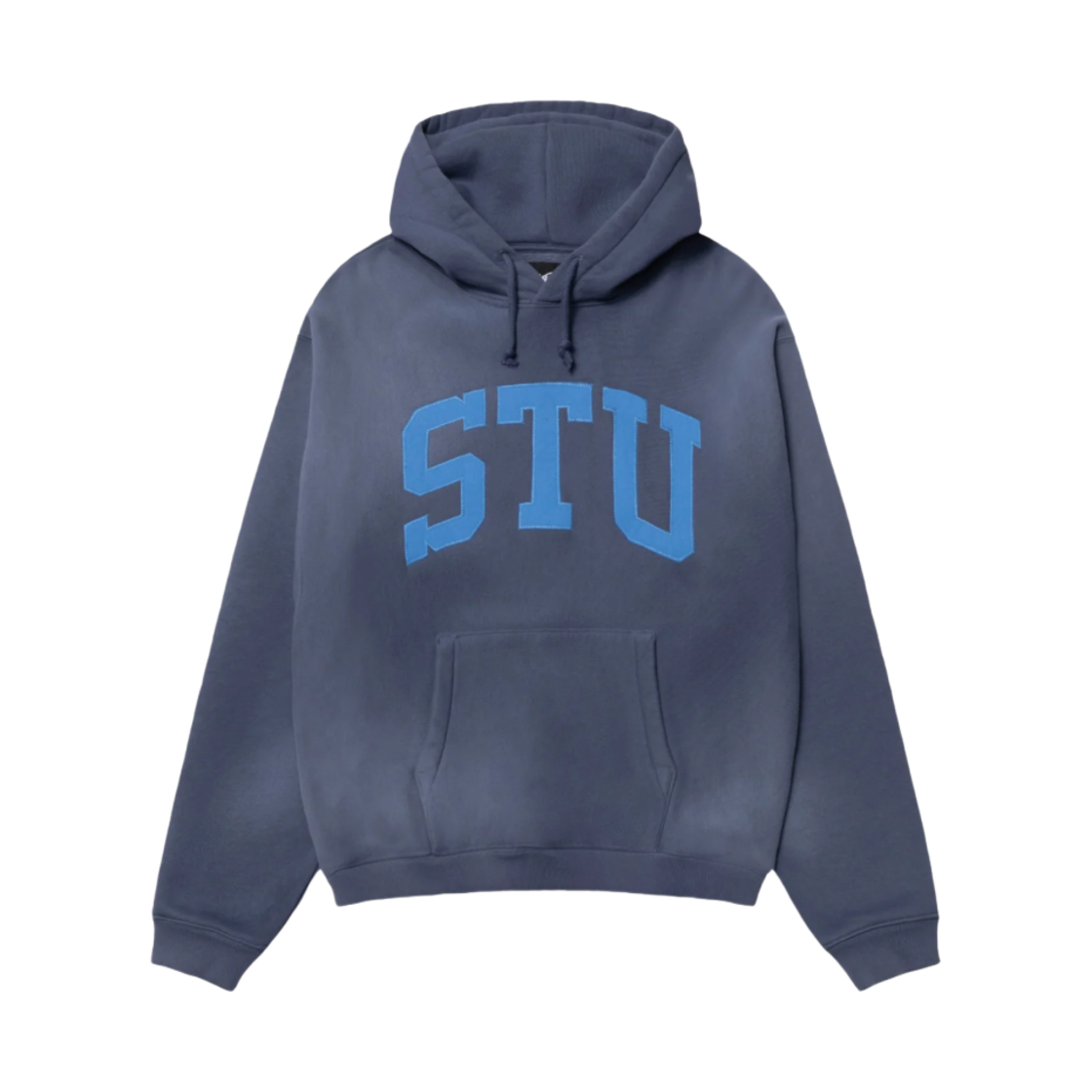 스투시 스투 아플리케 후드 블루