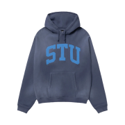 Stussy Stu Applique Hoodie Blue