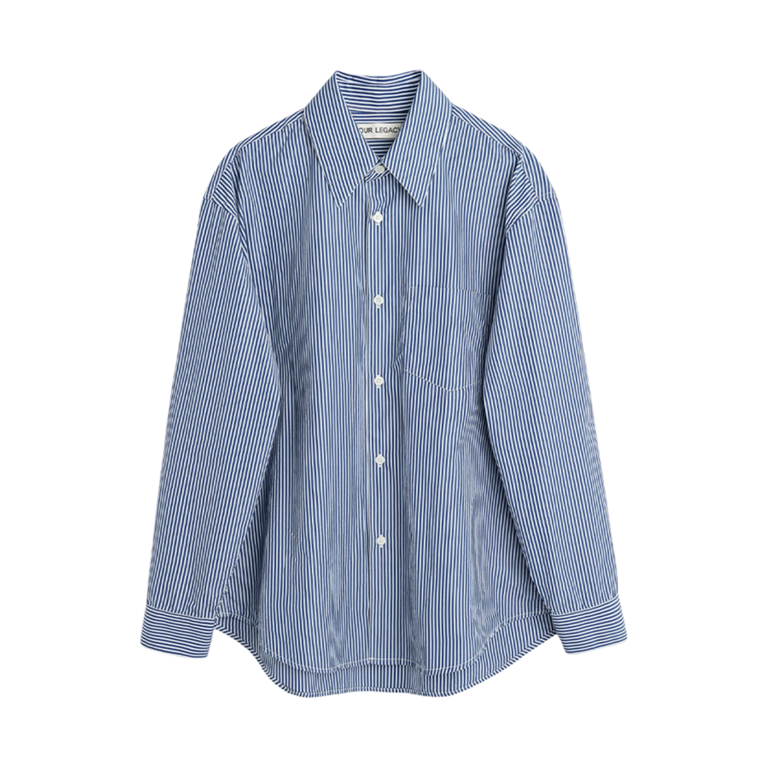 M4232FBM Our Legacy Coco 70S Shirt Mid MGMT Stripe Blue