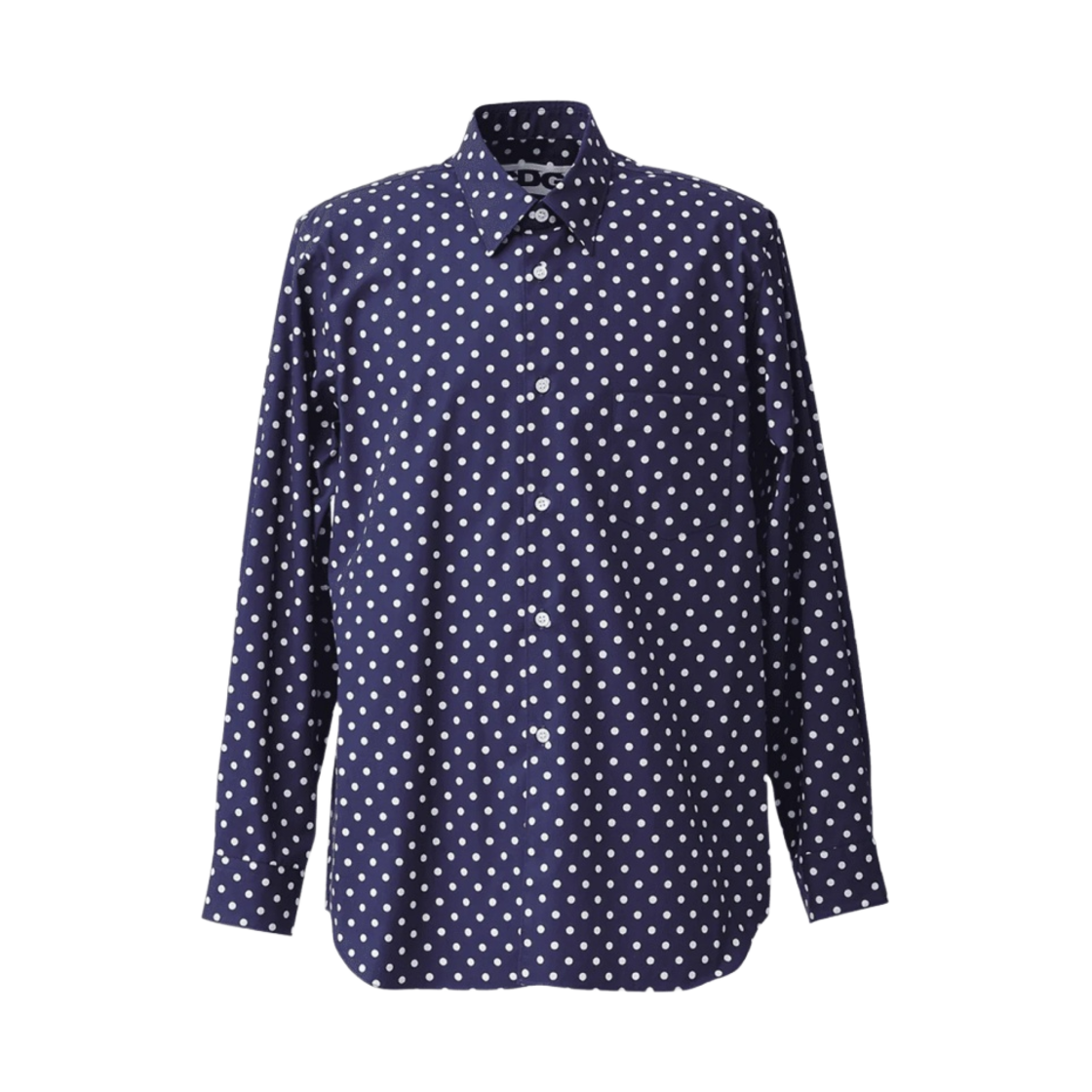 SZ-B003-051-2 CDG Polka Dot Shirt Navy