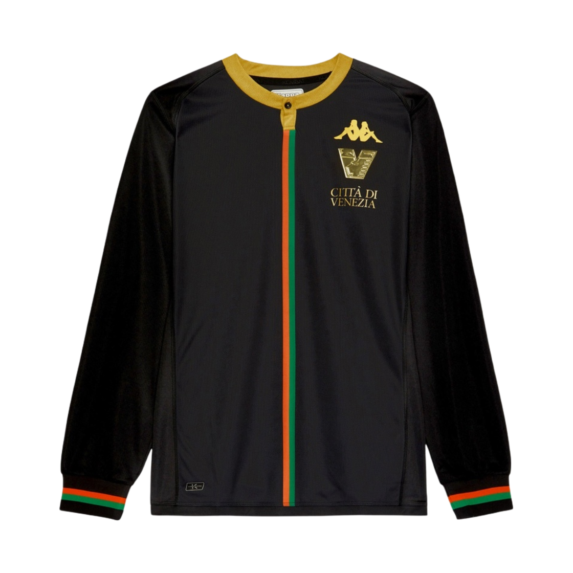 311H6ZW Kappa Venezia FC 2023/24 Home L/S Shirt Black (Non Marking Ver.)
