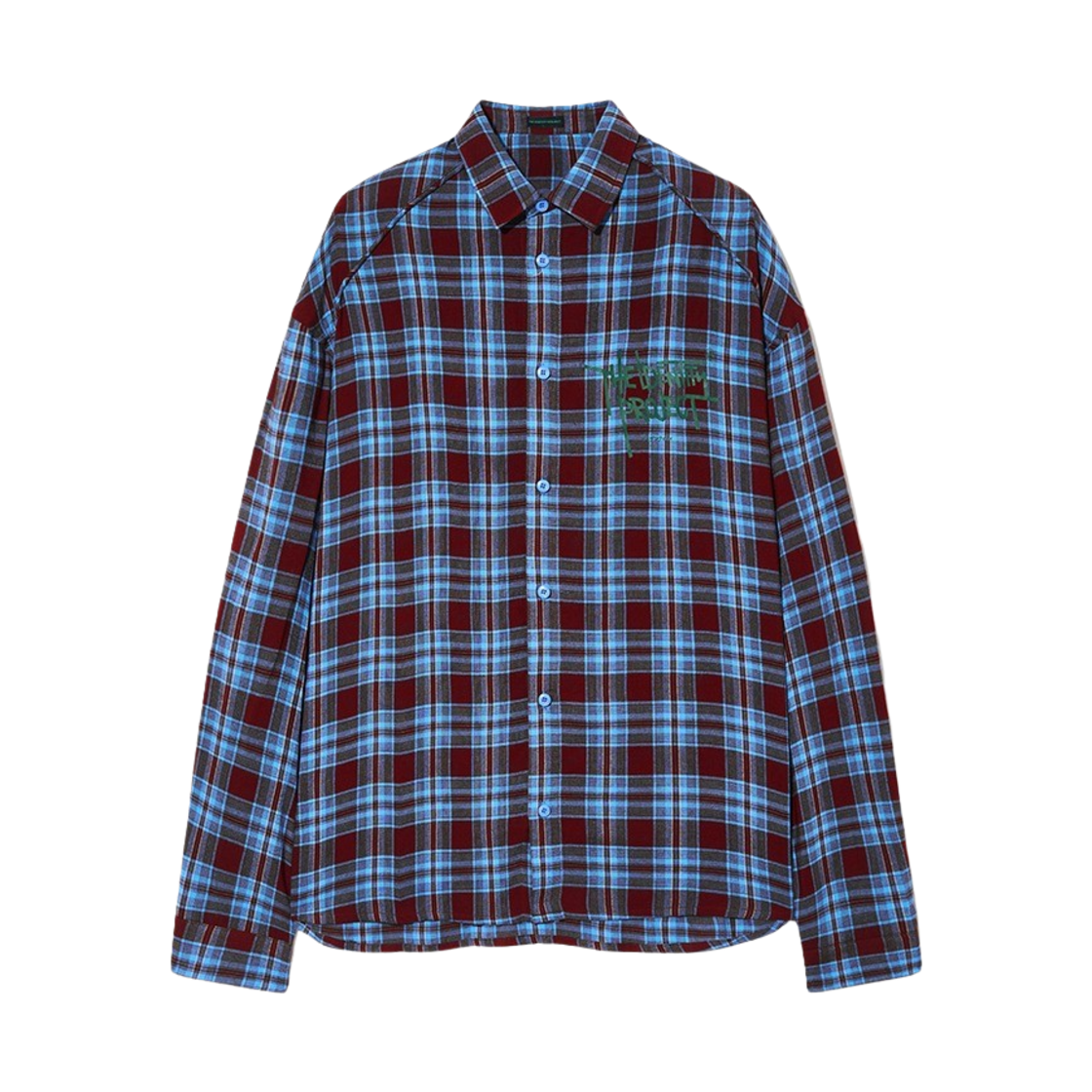 TIP_238 THE IDENTITY PROJECT Washed Check Pattern Shirts Ketchup