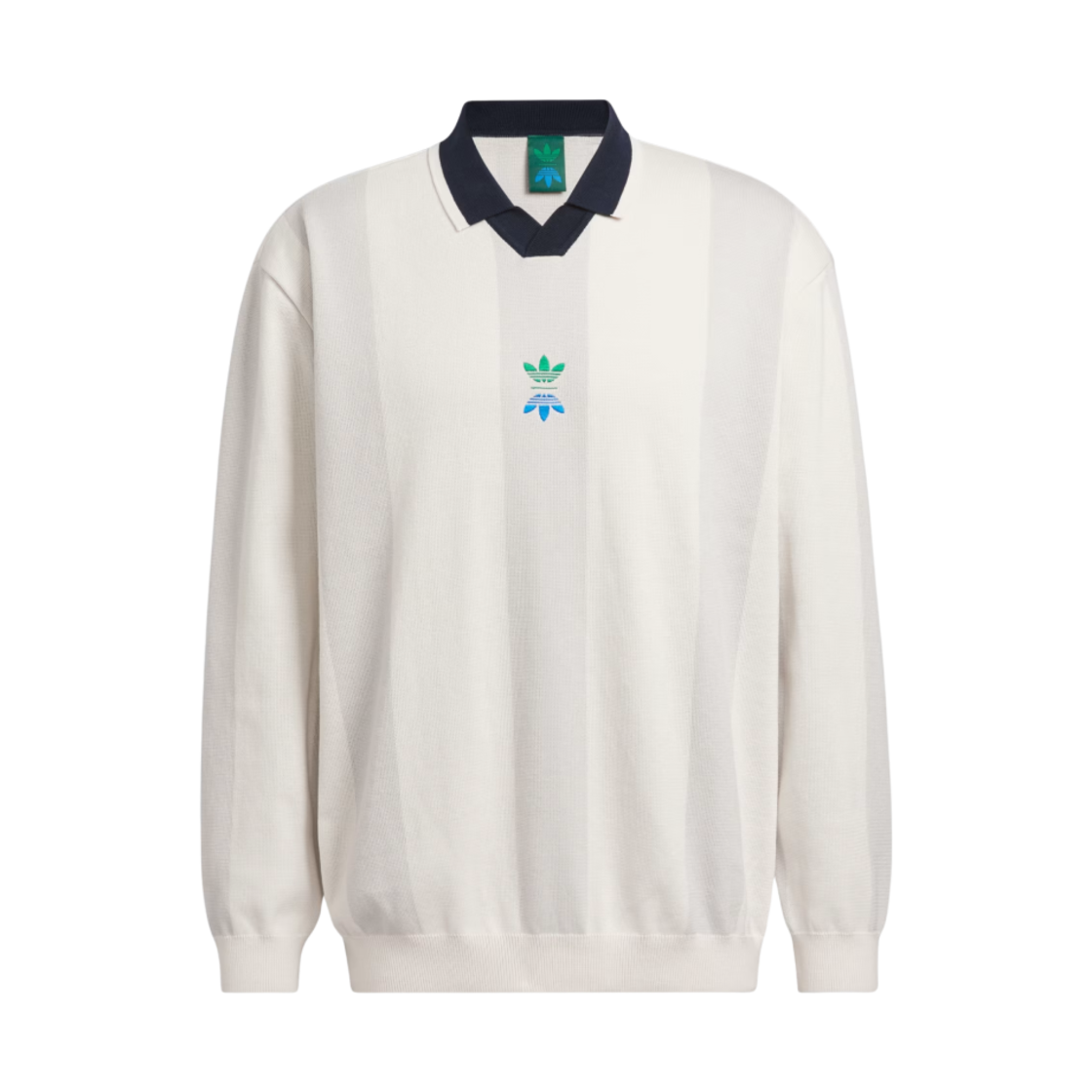 아디다스 롤링 링크 롱슬리브 폴로 셔츠 초크 화이트 - KR 사이즈(Adidas Rolling Links Long Sleeve Polo Shirt Chalk White - KR Sizing)