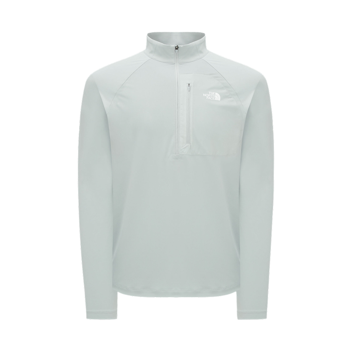 NT7LR00B The North Face Batura L/S Zip T-Shirt Light Gray