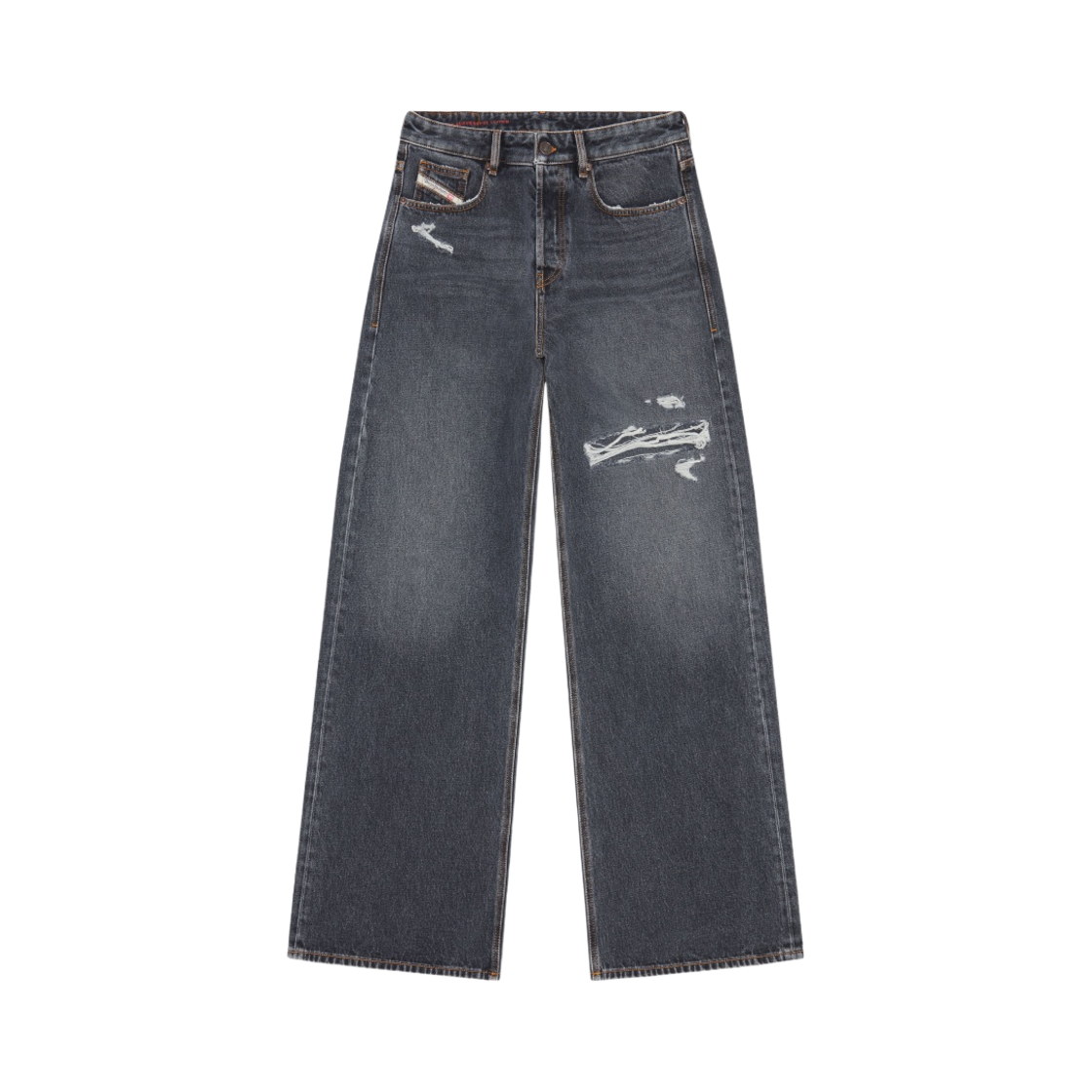 디젤 D-라이즈 007f6 스트레이트 진 블랙 다크 그레이