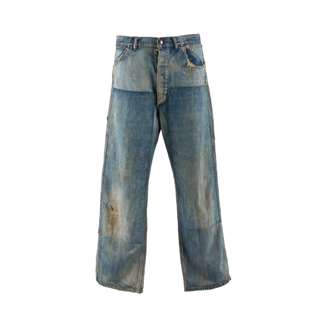 A23-0000-038 Saint Mxxxxxx Painter Pants Blue - 23AW