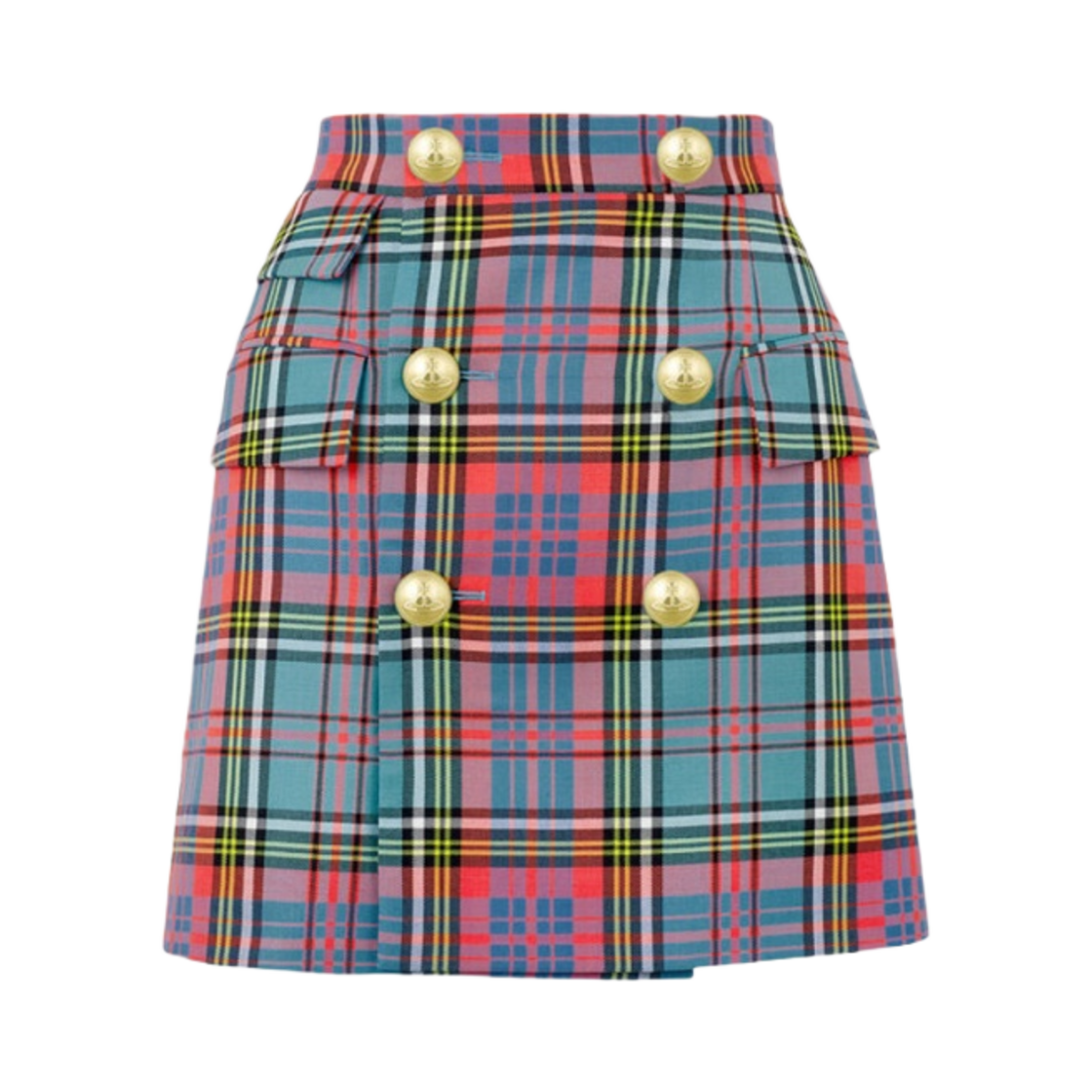 (W) 비비안 웨스트우드 컷 오프 스커트 타르탄((W) Vivienne Westwood Cut Off Skirt Tartan) - 1