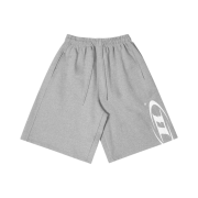 BORN TO WIN Side B Logo Half Pants Melange Grey