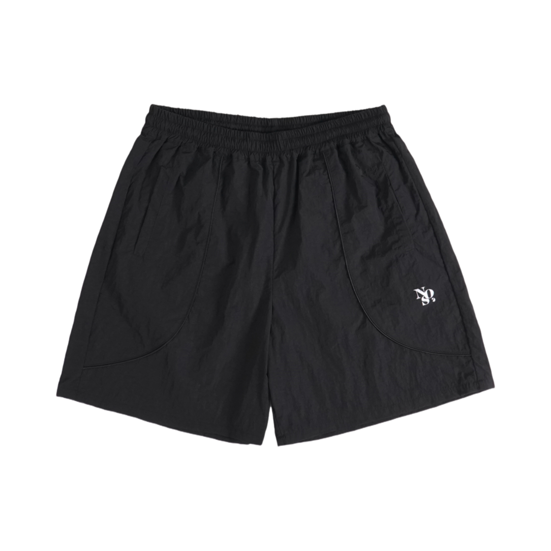 - NOS7 Scratch Shorts Black