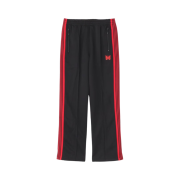 Needles x LHP Track Pants Poly Smooth Black Red