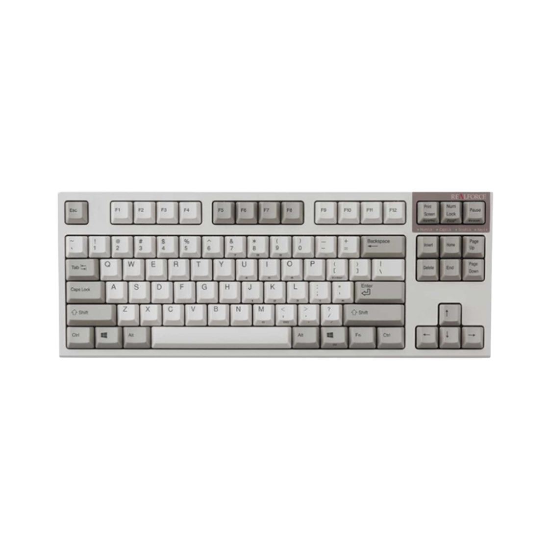 리얼 포스 R2TLS 저소음 영문 30g 키보드 화이트 (국내 정식 발매 제품)(Real Force R2TLS Low Noise English 30g Keyboard White (Korean Ver.))