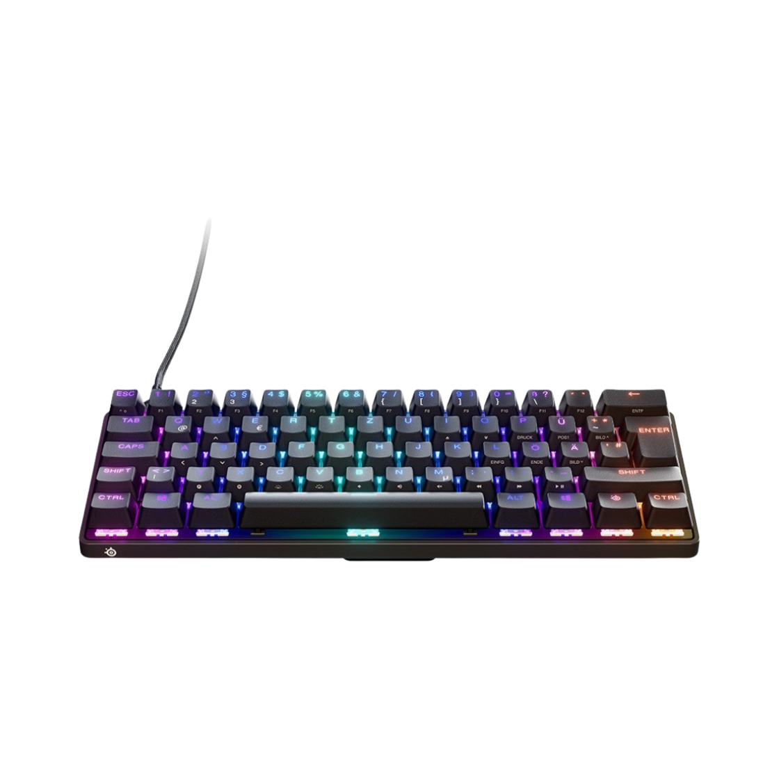 스틸시리즈 에이펙스 9 미니 게이밍 키보드 영문 자판 블랙 (국내 정식 발매 제품)(Steelseries Apex 9 Mini Gaming Keyboard US English Black (Korean Ver.))