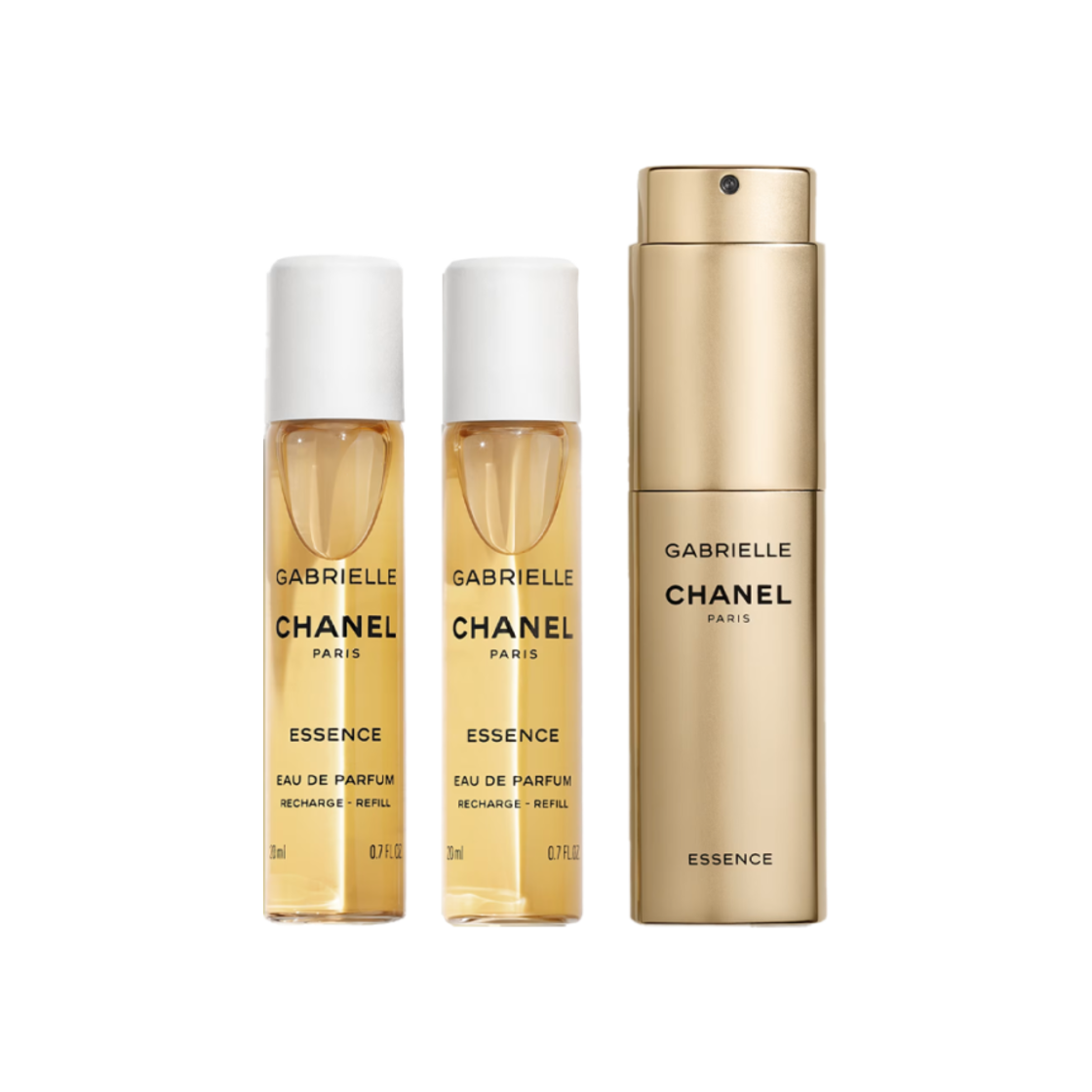샤넬 가브리엘 샤넬 에센스 오 드 빠르펭 트위스트 앤 스프레이 리필어블 보틀 3 x 20ml