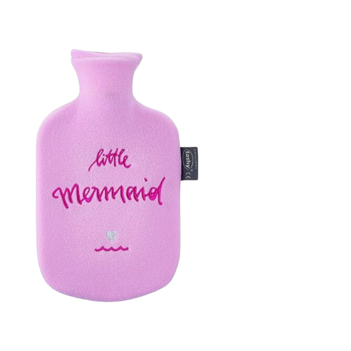 6505-43 Fashy Hot Water Bottle 0.8L with Fleece Cover Pink