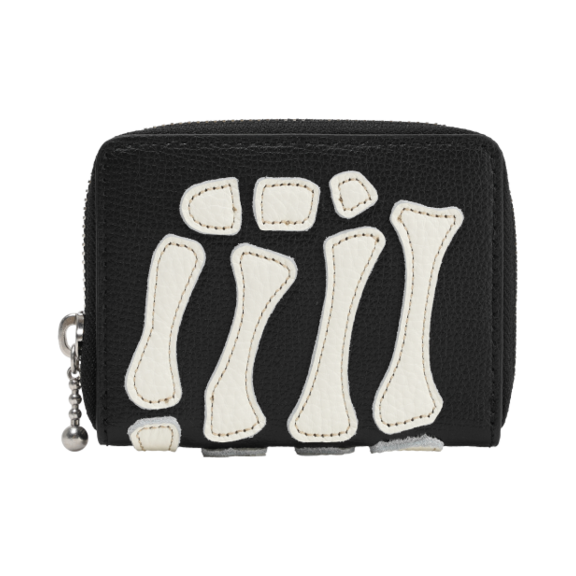 캐피탈 떰즈 업 본 핸드 집 미니 지갑 블랙(Kapital Thumbs Up Bone Hand Zip Mini Wallet Black)