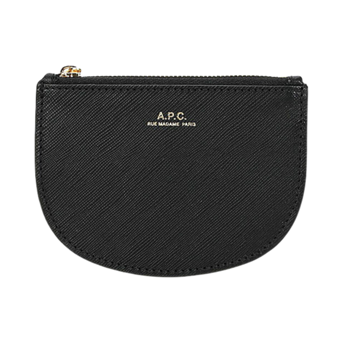 PXBJQ-F63321-LZZ A.P.C. Demi-Lune Half Moon Coin Purse Black