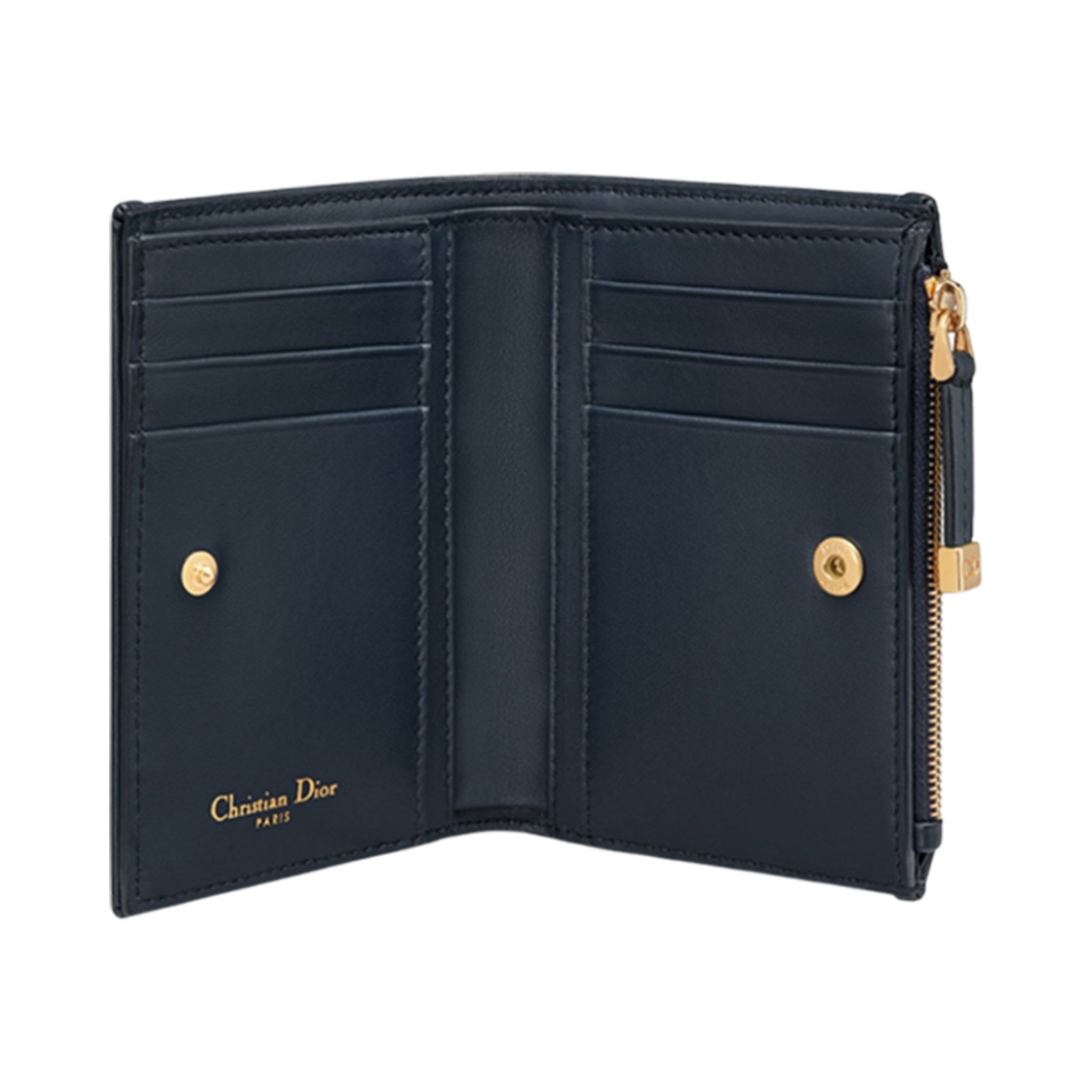 디올 30 몽테뉴 달리아 지갑 블루 리버스 자카드(Dior 30 Montaigne Dahlia Wallet Blue Reverse Jacquard) - 3