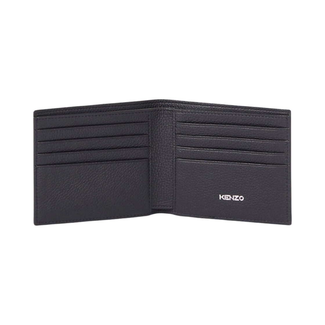 FC55PM503L4576 Kenzo Logo Foldable Leather Wallet Navy Blue - #2
