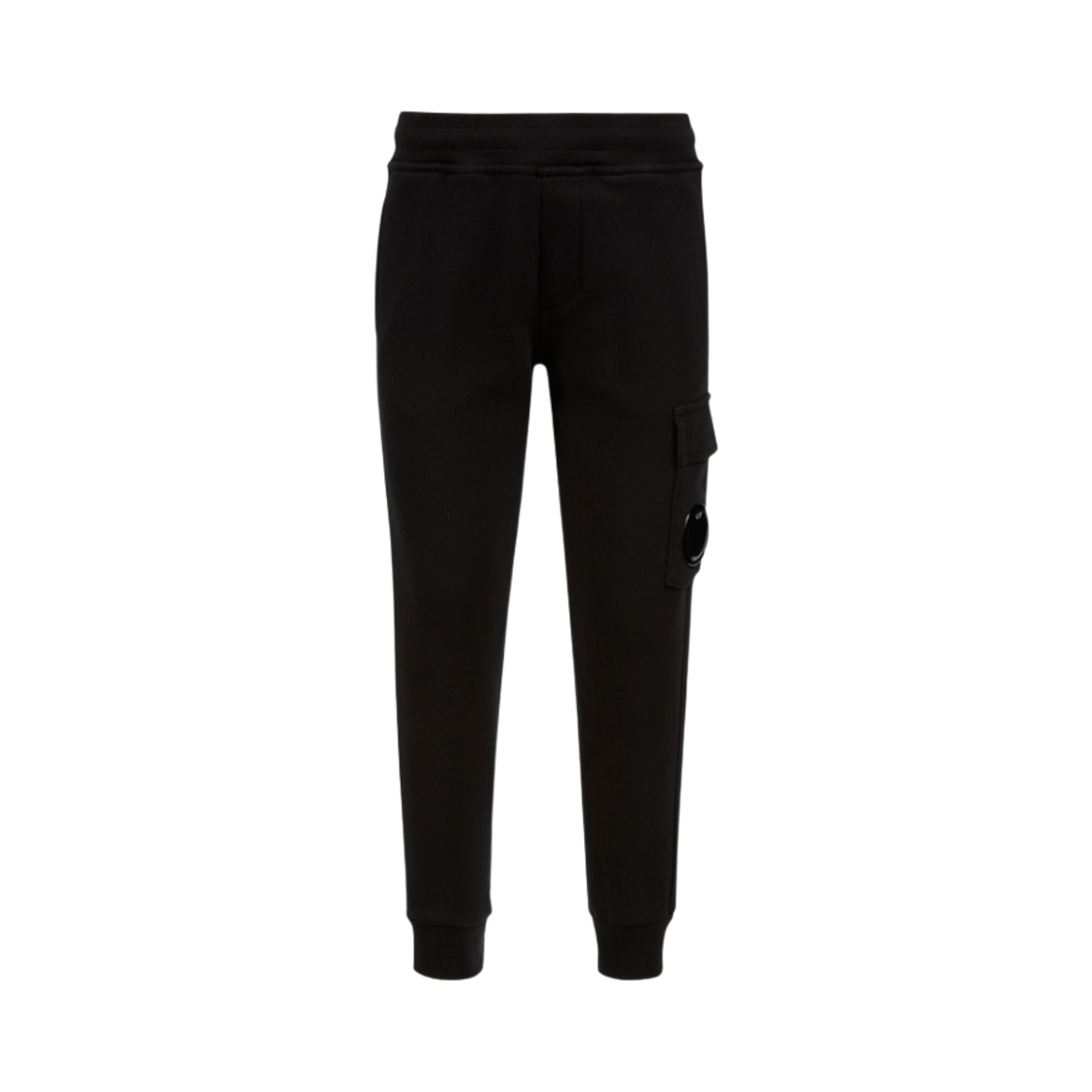 (키즈) C.P. 컴퍼니 U16 베이직 플리스 카고 트랙 팬츠 블랙 - 23SS((Kids) C.P. Company U16 Basic Fleece Cargo Track Pants Black - 23SS) - 1