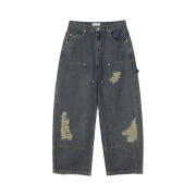 [KREAM 단독] Millo Archive Damage Carpenter Pants Vintage Blue