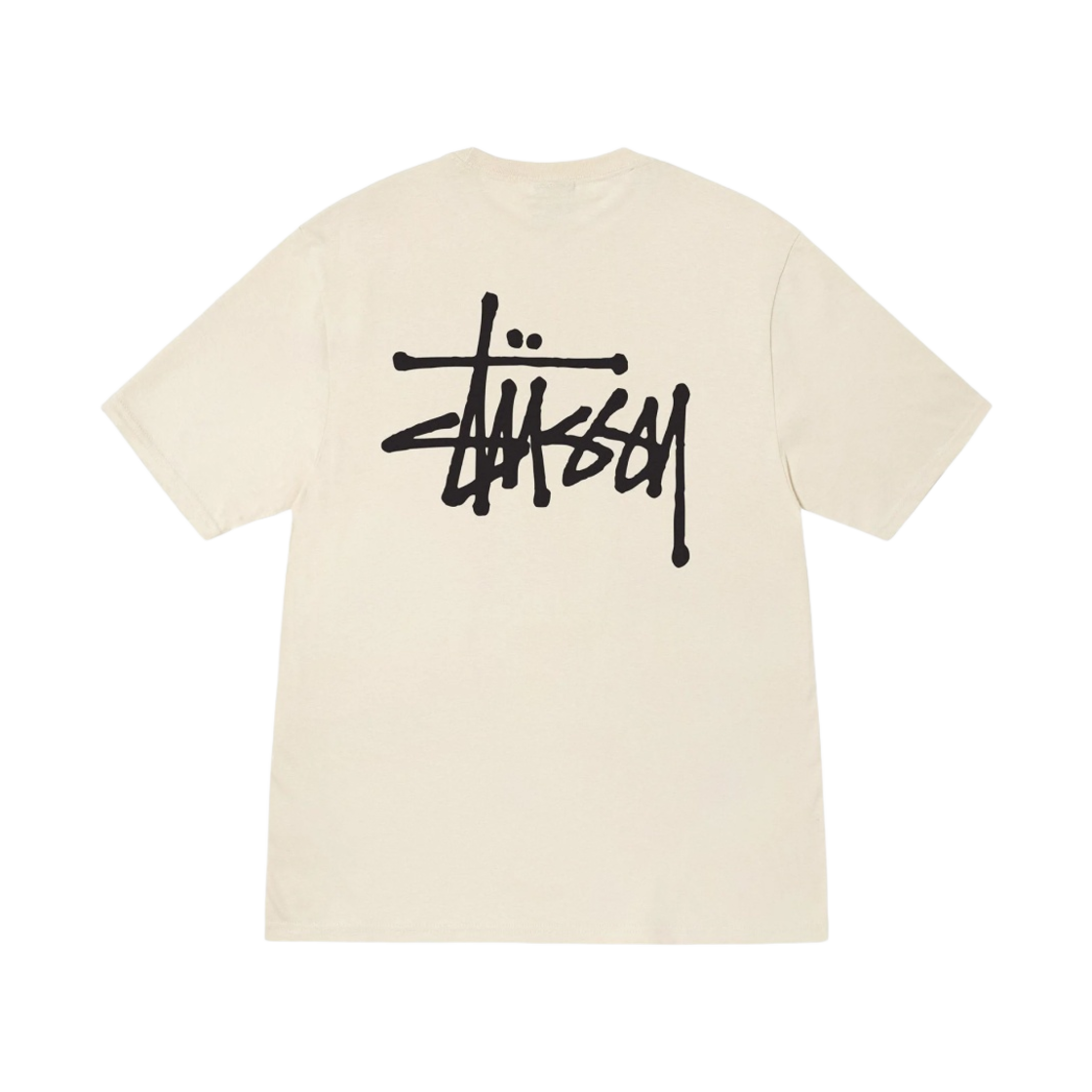 스투시 베이직 스투시 티셔츠 퍼티 블랙 2022(Stussy Basic Stussy T-Shirt Putty Black 2022) - 1