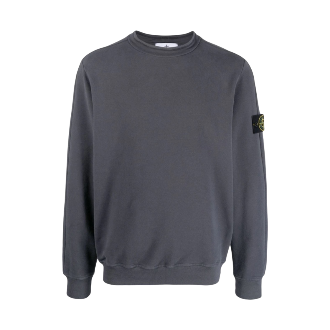 791561352-V0062 Stone Island 61352 Stretch Cotton Fleece Mock Turtleneck Sweatshirt Lead - 23FW