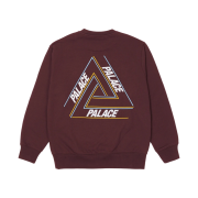 Palace Basically A Tri-Ferg Crew Burgundy - 21FW