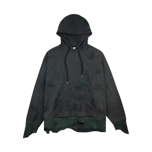 23-T014_BLACK Resurrection13 Fadeout Printing Heavy Hoodie Black