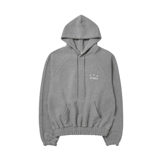 - IAB Studio Herringbone Hoodie Gray White
