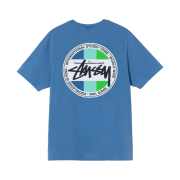 Stussy Classic Dot Pig. Dyed T-Shirt Blue