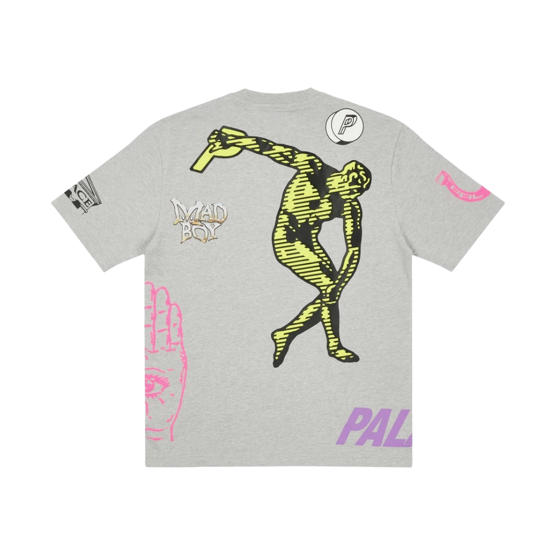 팔라스 x 캐논데일 매드 보이 티셔츠 그레이 말 - 21FW(Palace x Cannondale Mad Boy T-Shirt Grey Marl - 21FW) - 2