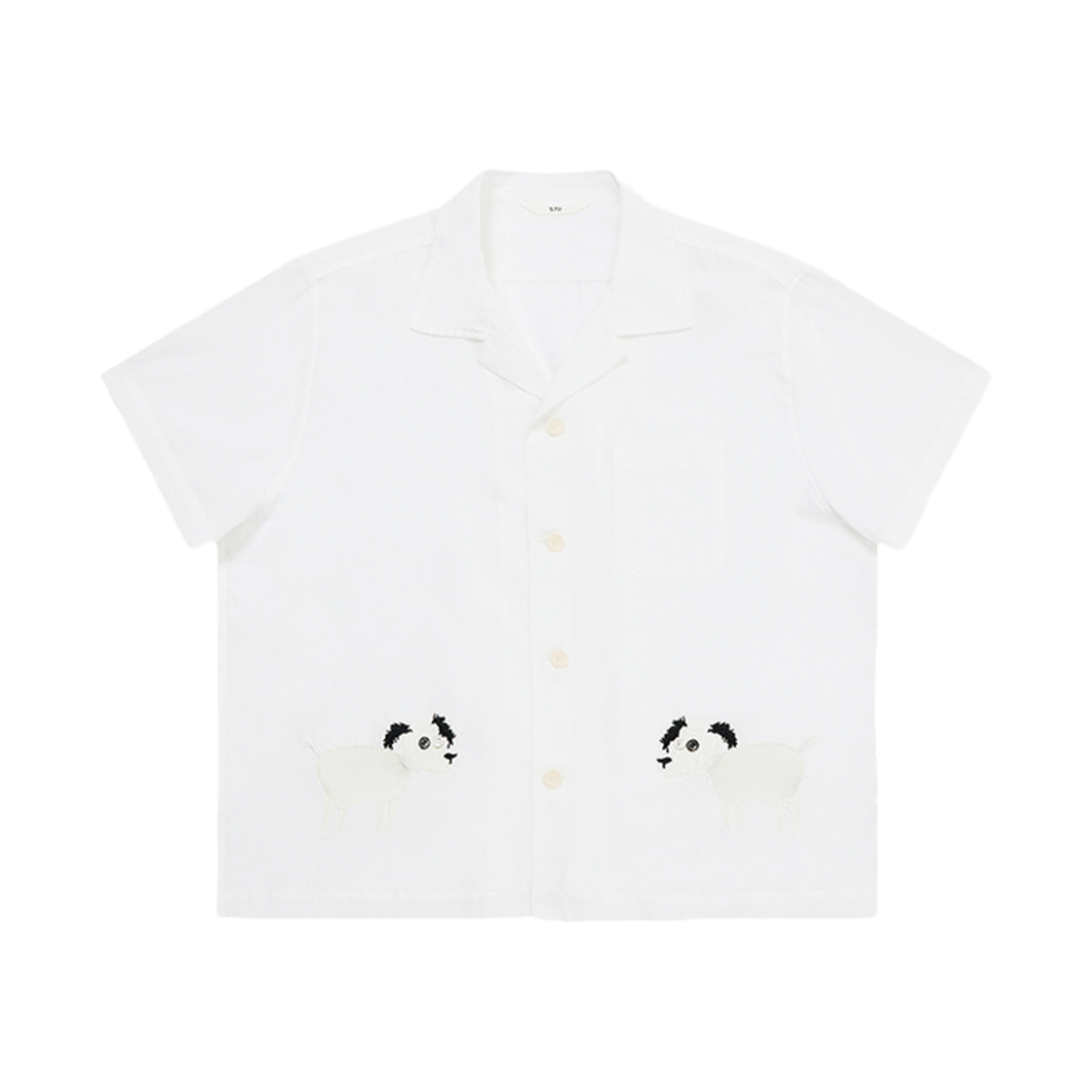 에스티유 퍼피 엠브로더리 셔츠 화이트