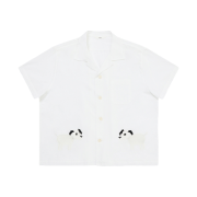 STU Puppy Embroidery Shirt White